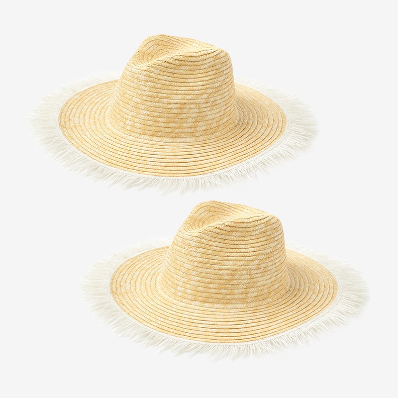 Kensie Straw Hat with Fringe