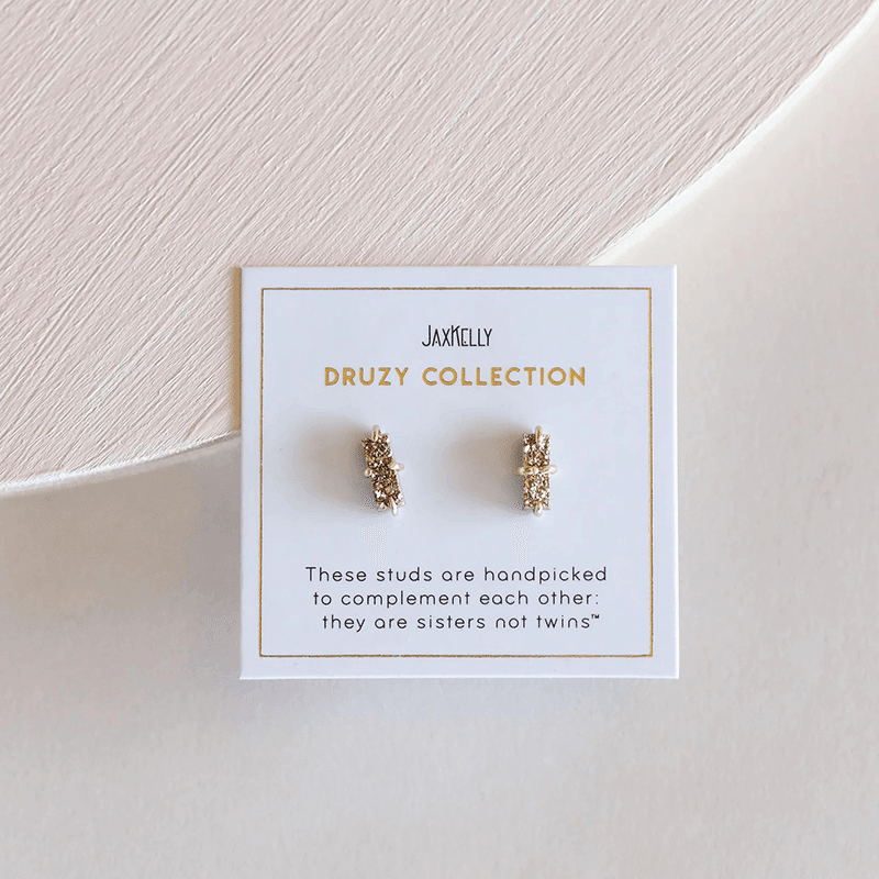 Druzy Bar - Rose Gold