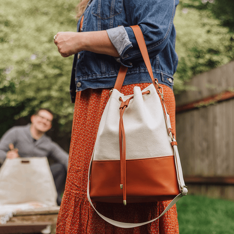 Sirolo Canvas & Leatherette Tote