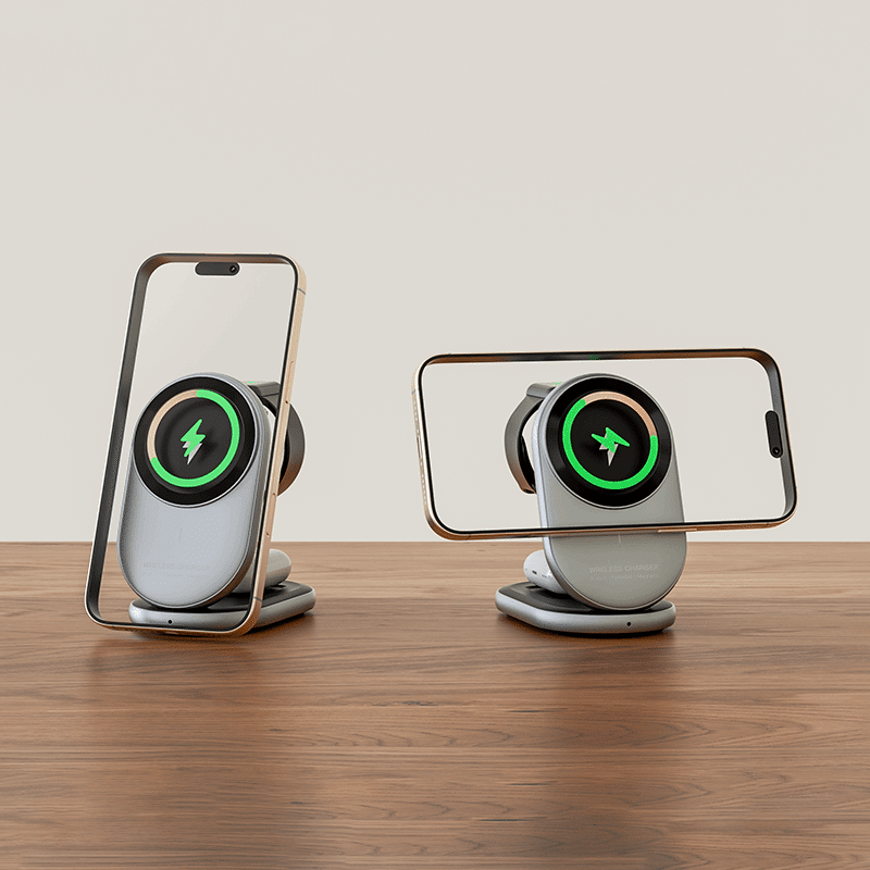 Folding 3-in-1 Wireless Charger