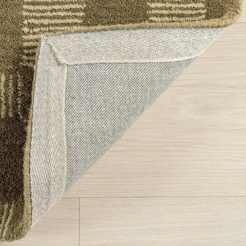 Quince Checkered Wool Area Rug