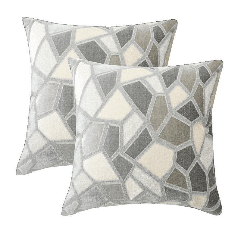Jacquard Patterned Throw Pillow Cover (2 Pack)