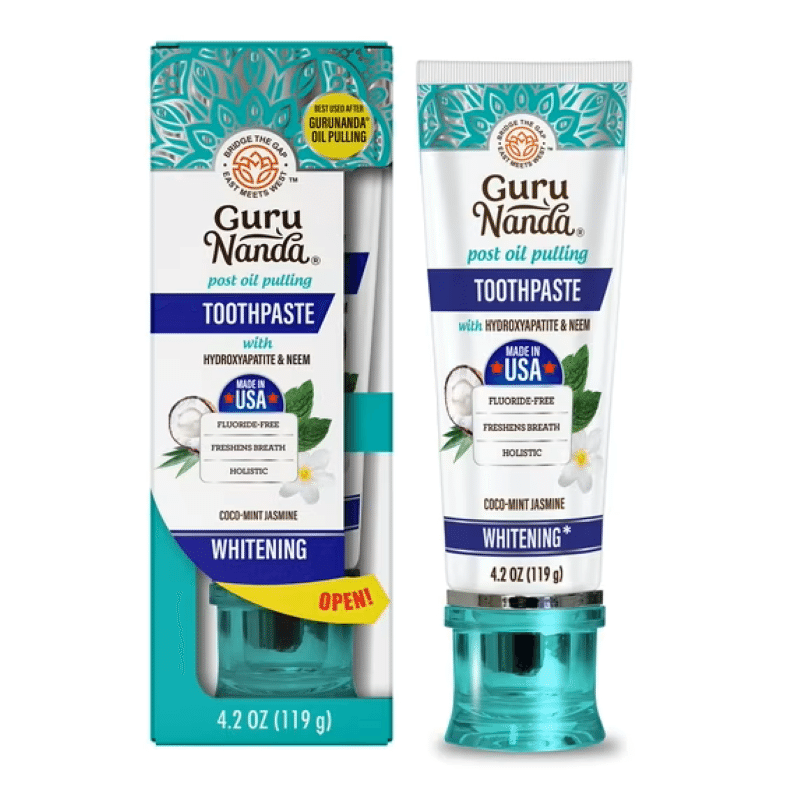 Fluoride-Free Whitening Neem Toothpaste with Hydroxyapatite 4.2oz