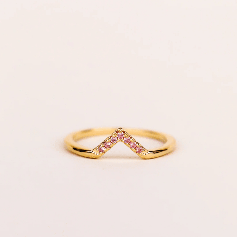 Pink Lambda Ring 