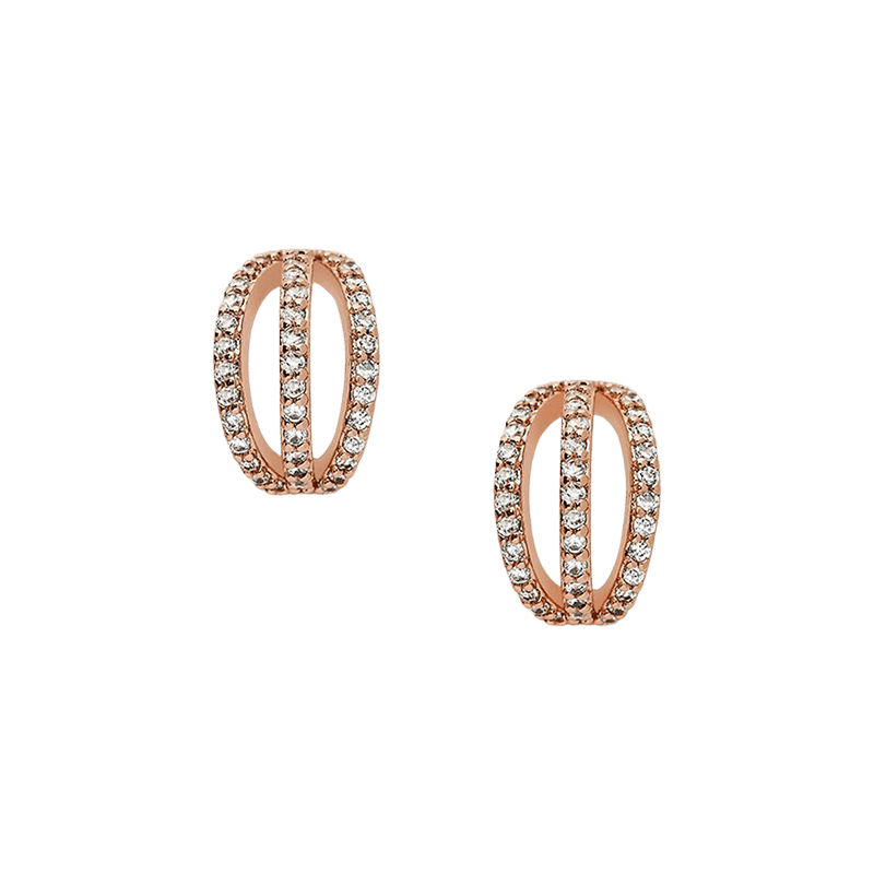 Harper Huggie Hoops (Rose Gold)