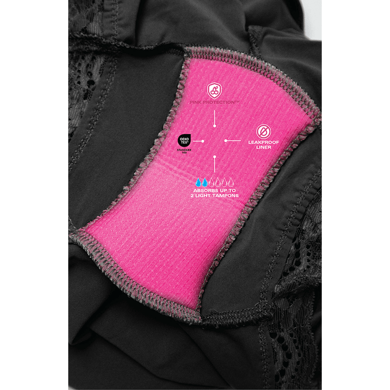 Ultra Smooth Lace Leakproof Romper Liner