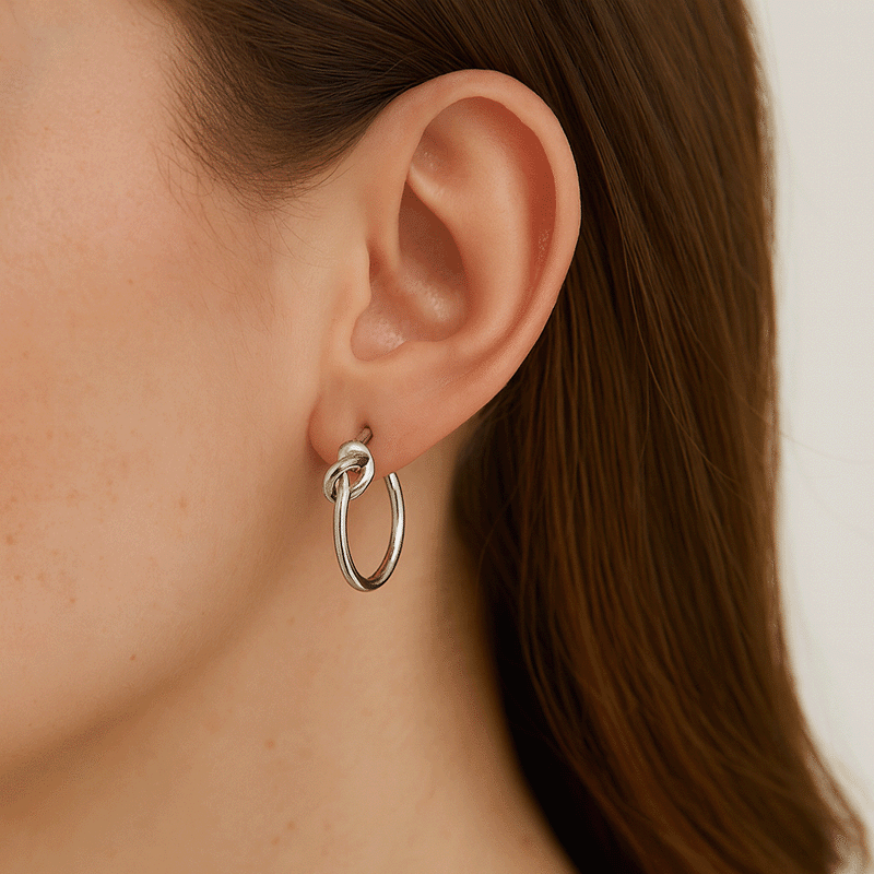 Tied Up Hoop Earrings