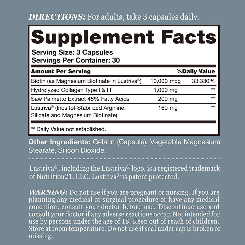 Hair Growth Complex with Lustriva