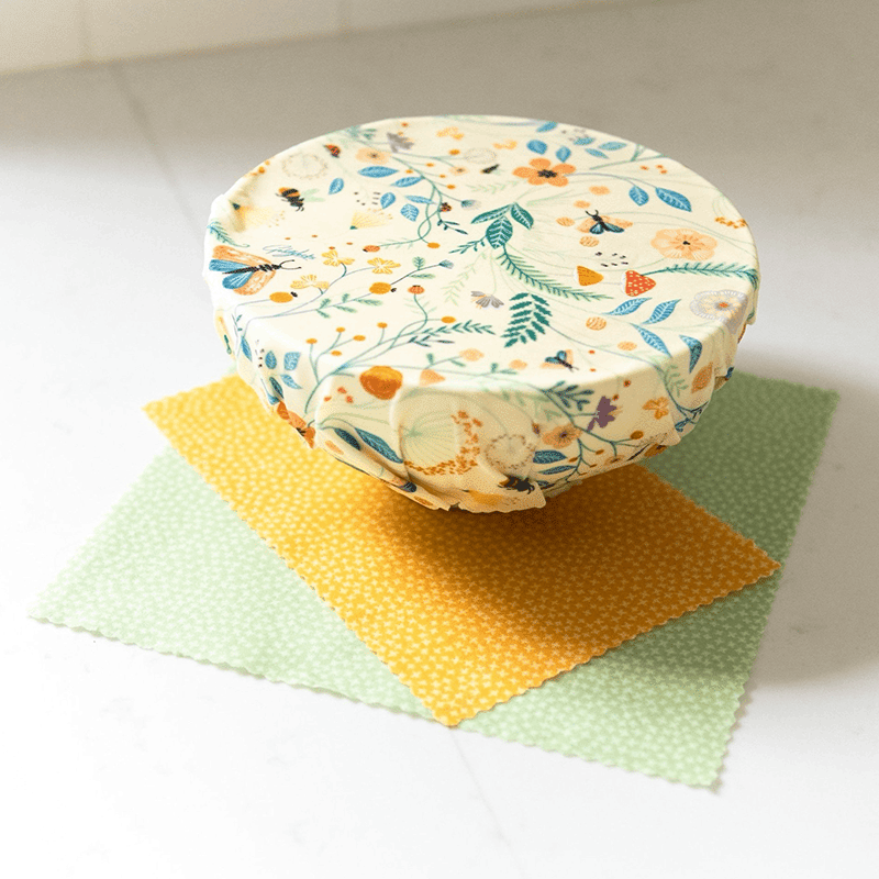 Beeswax Wraps Set 3x - Pollinators