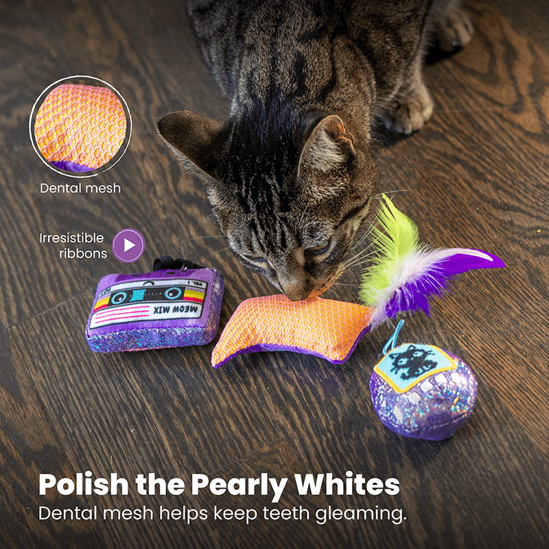 So Meowsome 90s Cat Toys, 3 pack