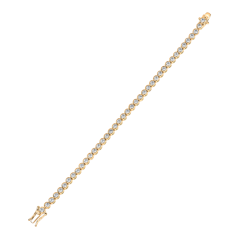 8Cttw Round Cz Bezel Tennis Bracelet