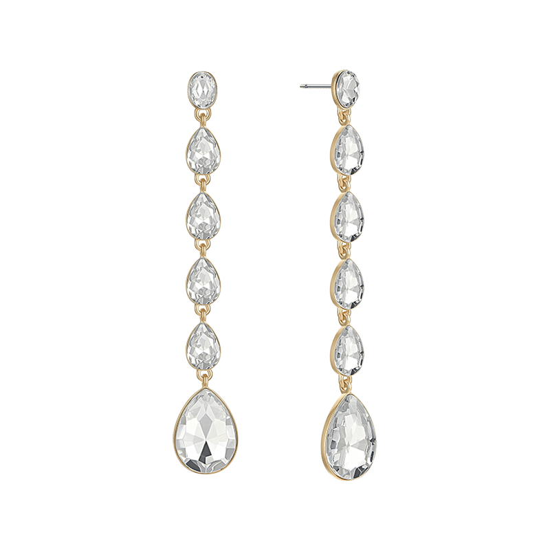 Crystallized Drop Earrings