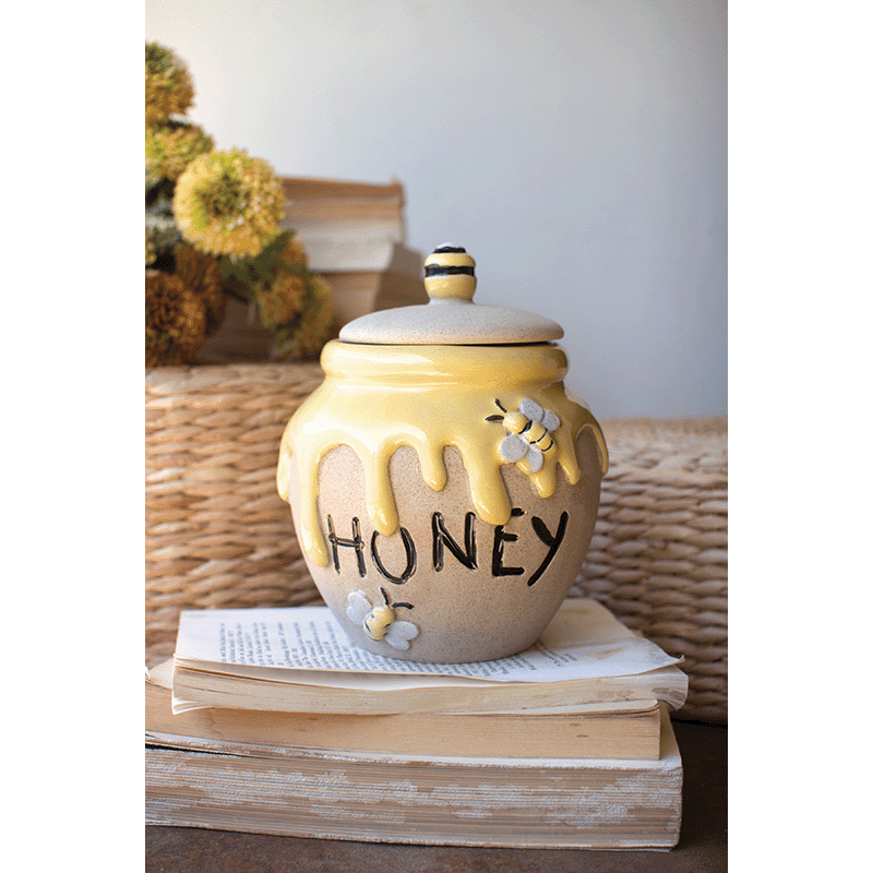 Decorative Ceramic Honey Jar
