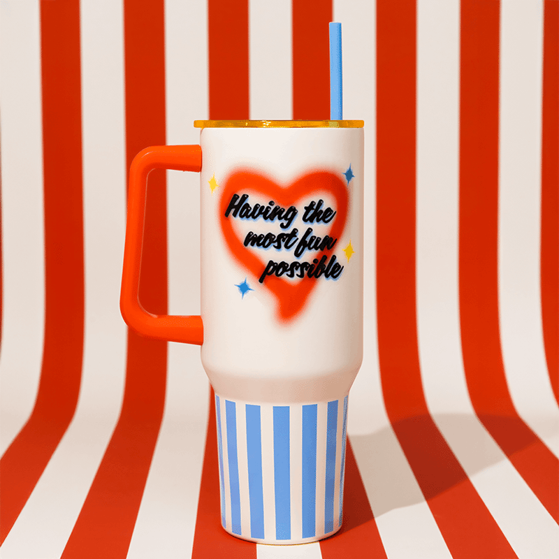 Mega Stainless Steel Tumbler, Most Fun Possible