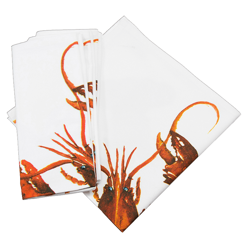 Lobster Napkins S/4
