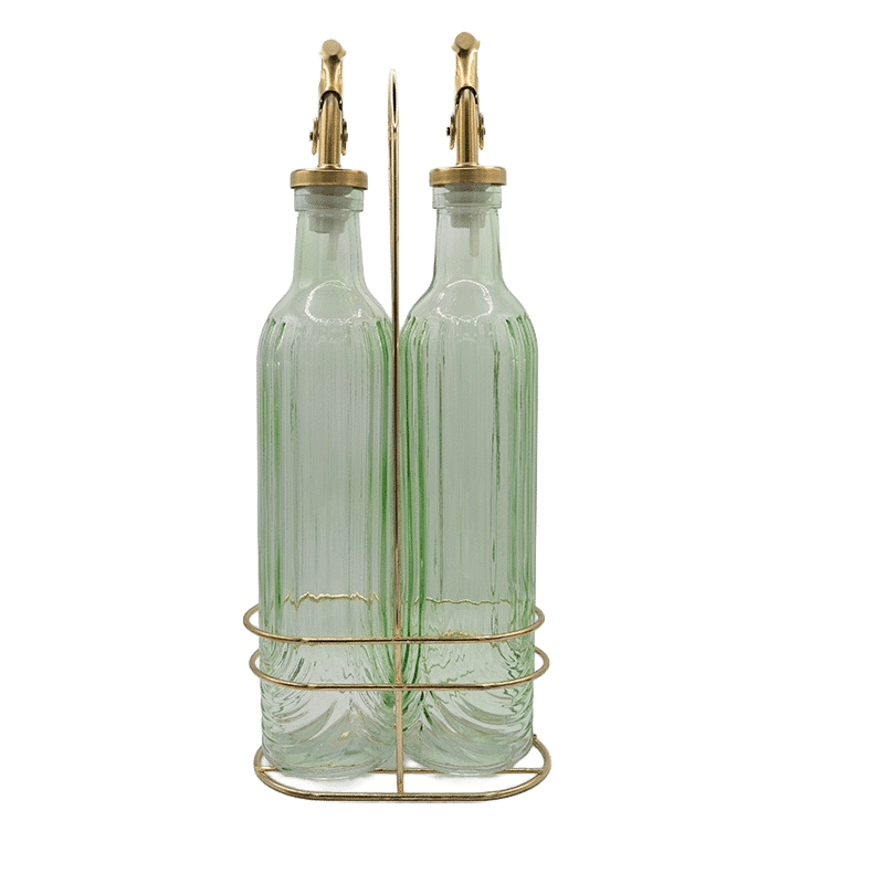 Glass Oil & Vinegar Dispenser Set