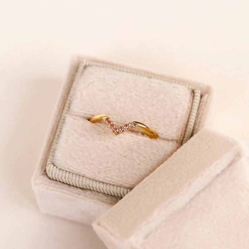 Pink Lambda Ring 