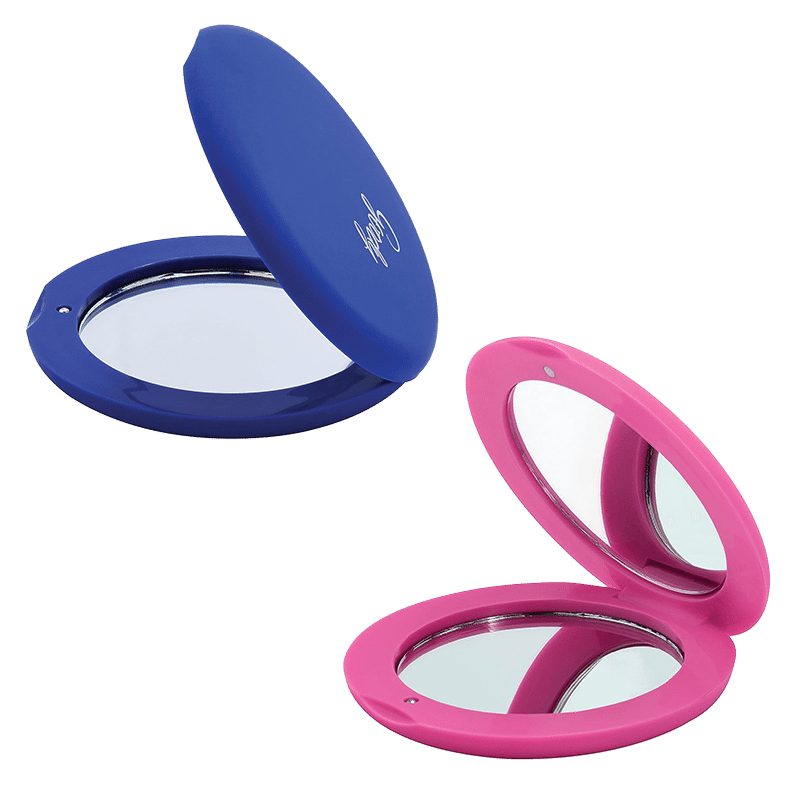 Soft Touch Dual Magnification Travel Mirror (2 Pack)