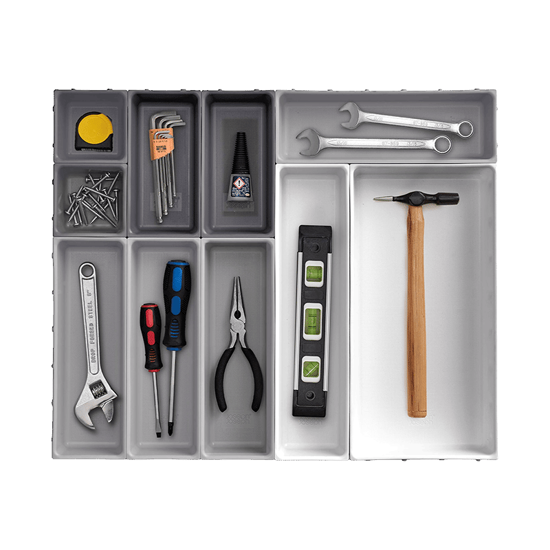 Blox 10 Piece Modular Drawer Organizer Set