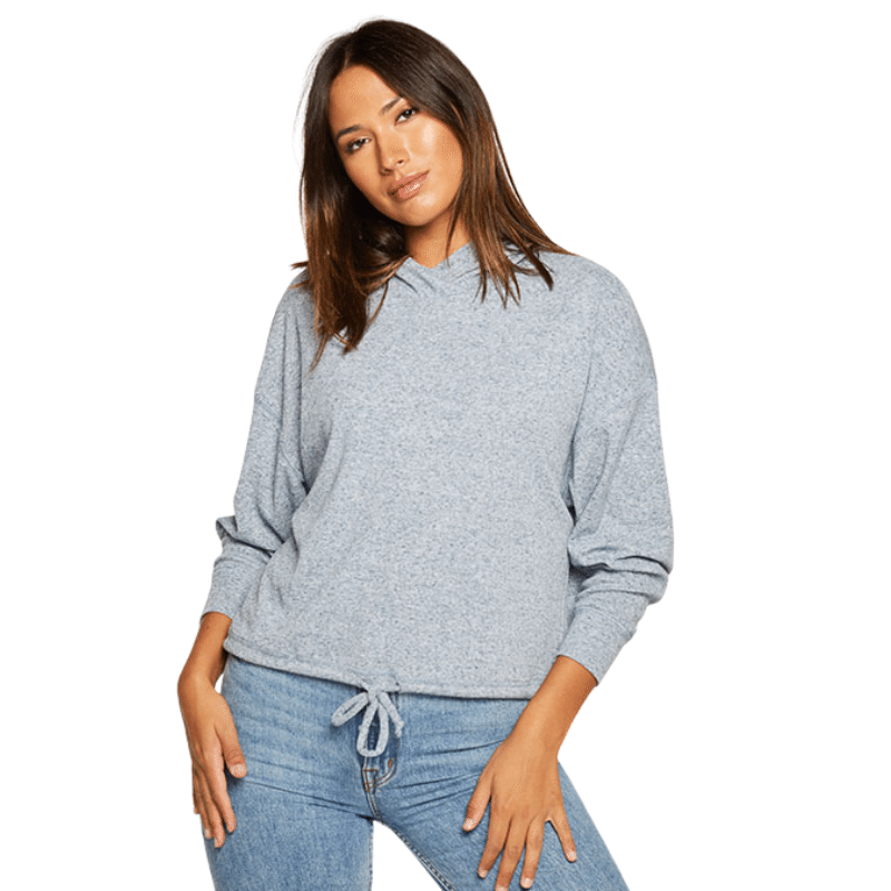 Linen Rib Pullover Hoodie