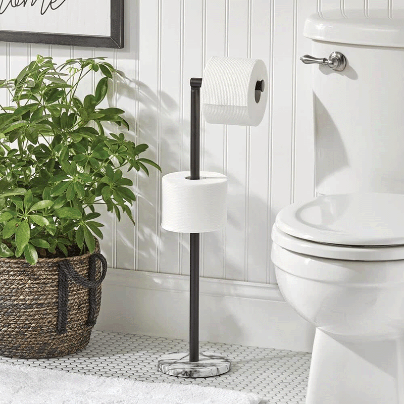 Modern Toilet Paper & Roll Holder