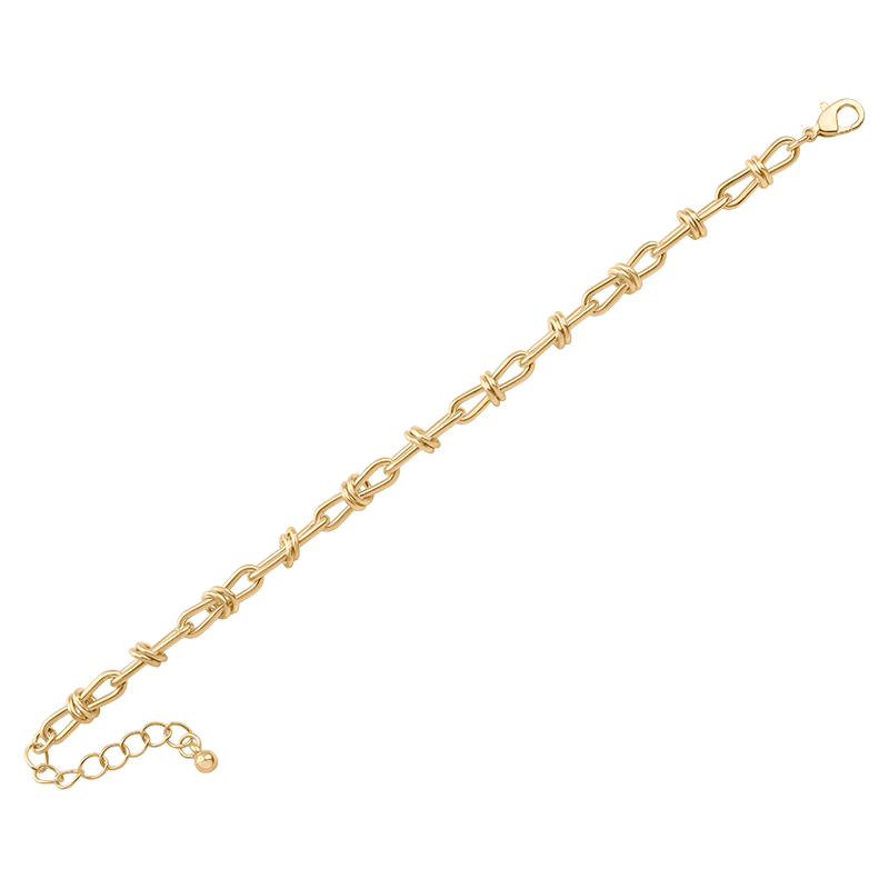 Ringed Infinity Link Bracelet