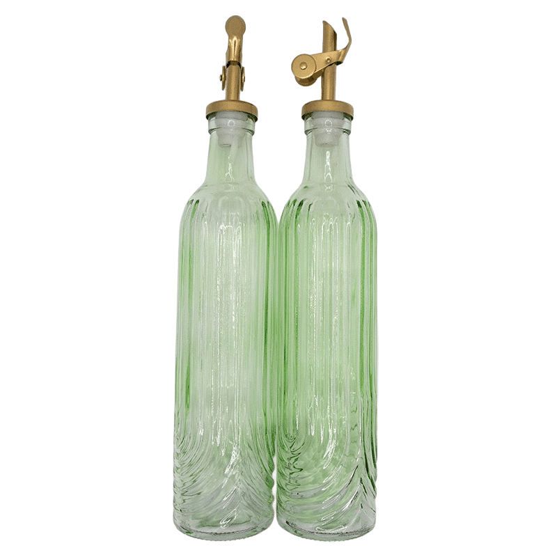 Glass Oil & Vinegar Dispenser Set