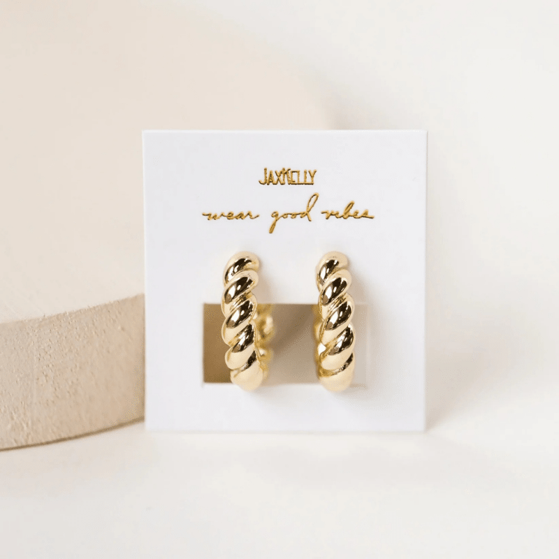 Gold Hoop - Twisted