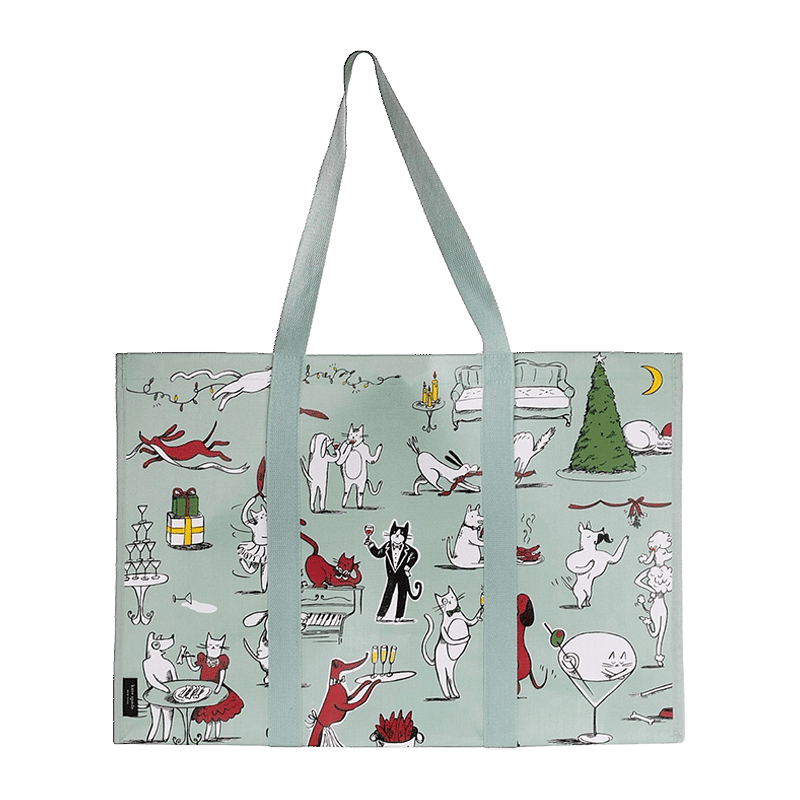 Large Grocery Tote, Holiday Party