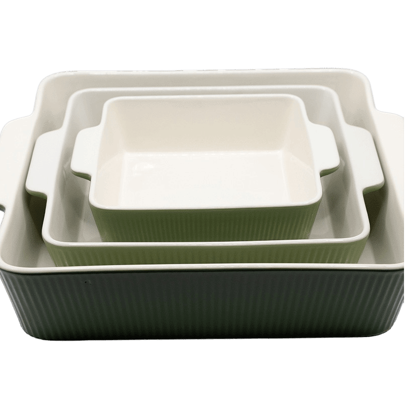 3 Piece Ceramic Bakeware Set