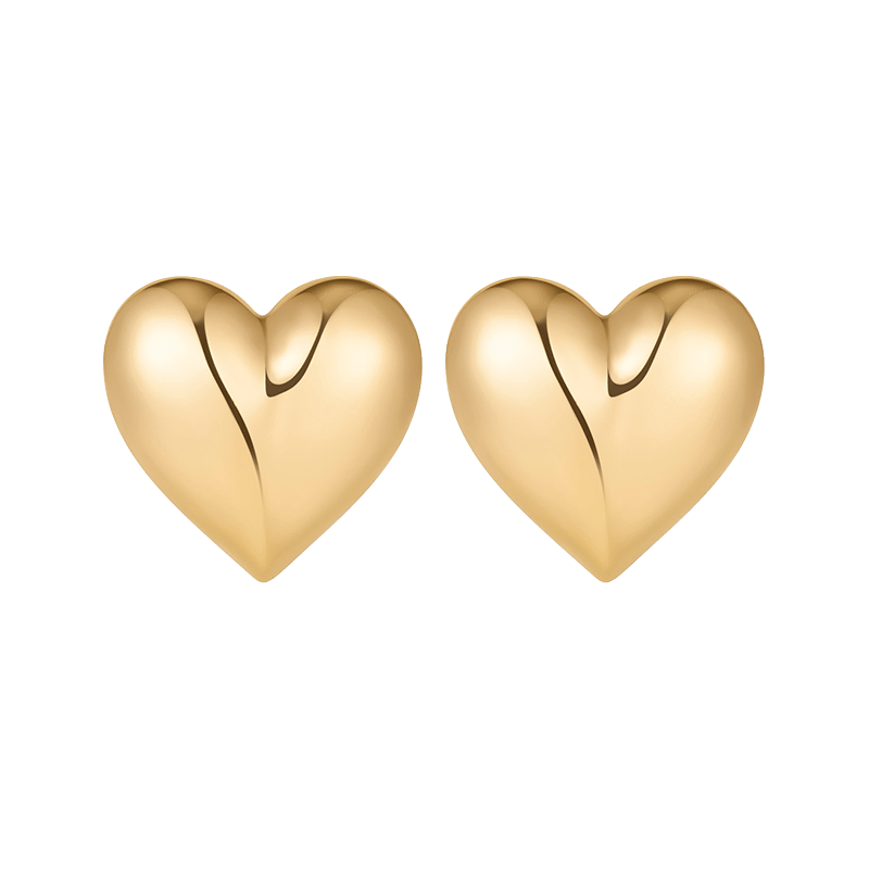 Heart Stud Earrings