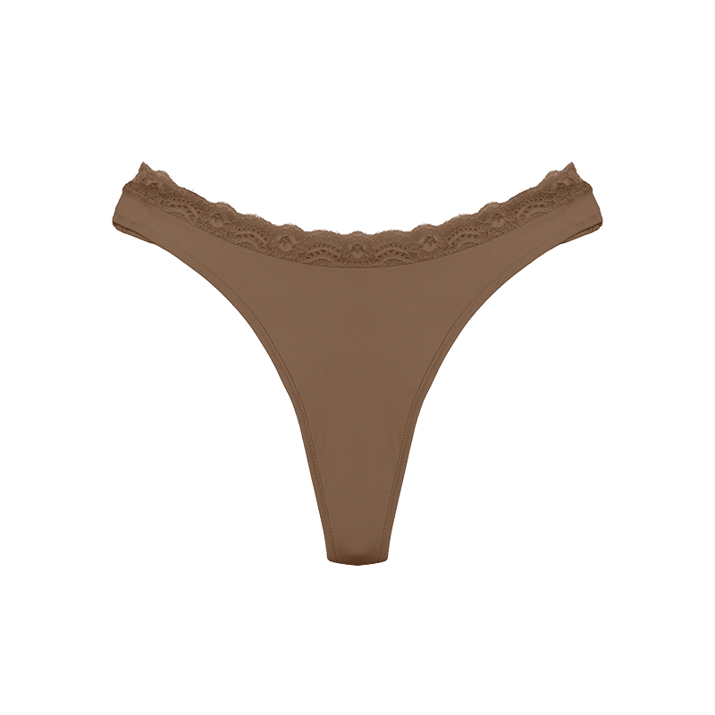 Ultra Smooth Lace Leakproof Dipped Thong Liner