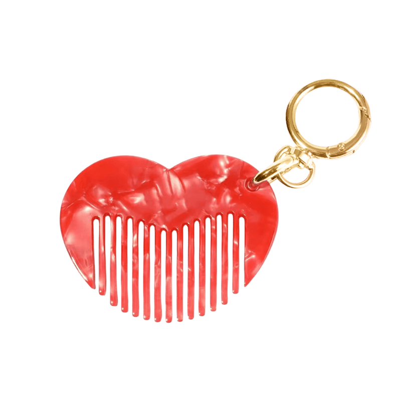 Heart Comb Keychain/Bag Charm