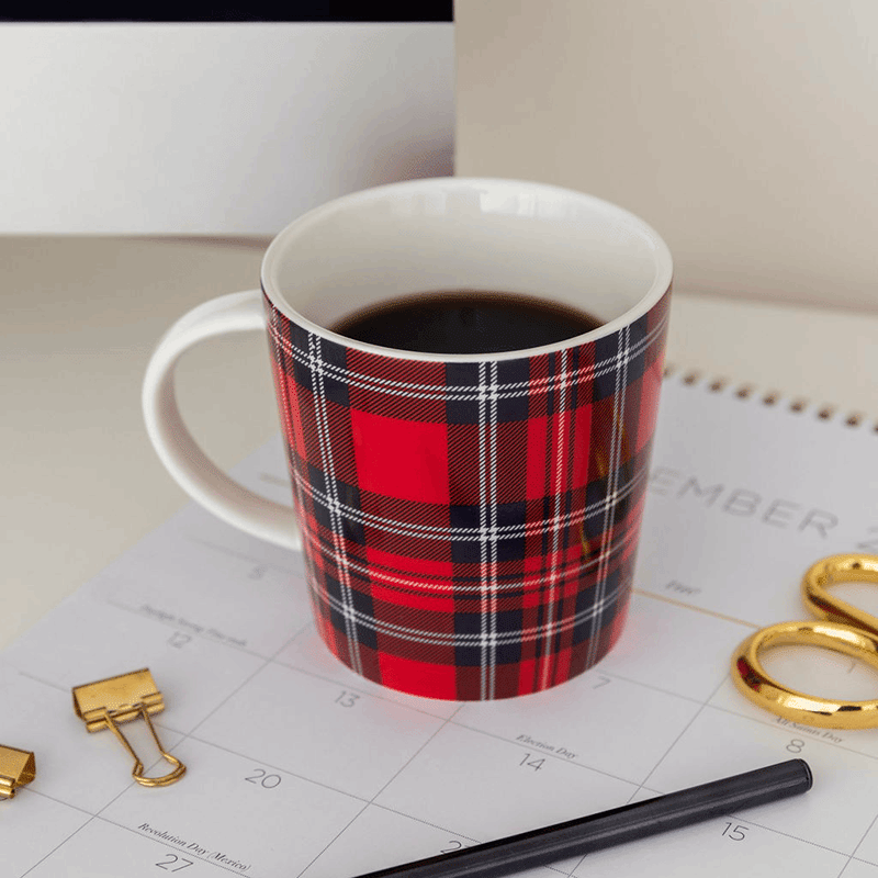 Ceramic Mug, Angie Plaid