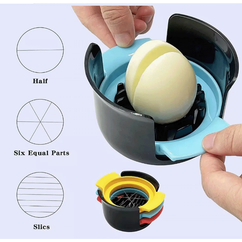 3 Piece Stainless Steel Egg Slicer