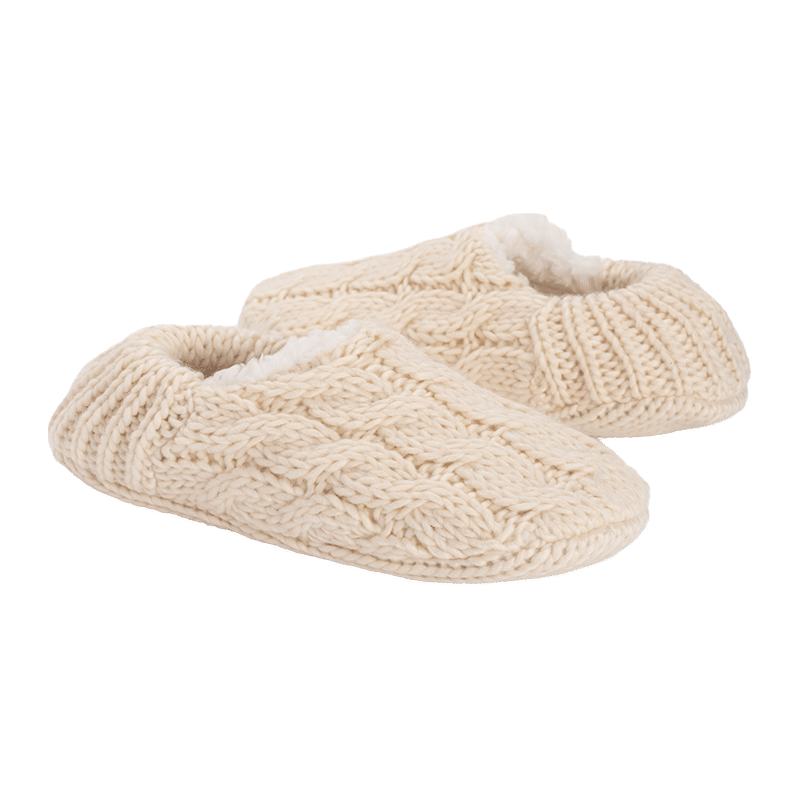 Women's Chunky Ballerina Slipper With Ribbed Heel