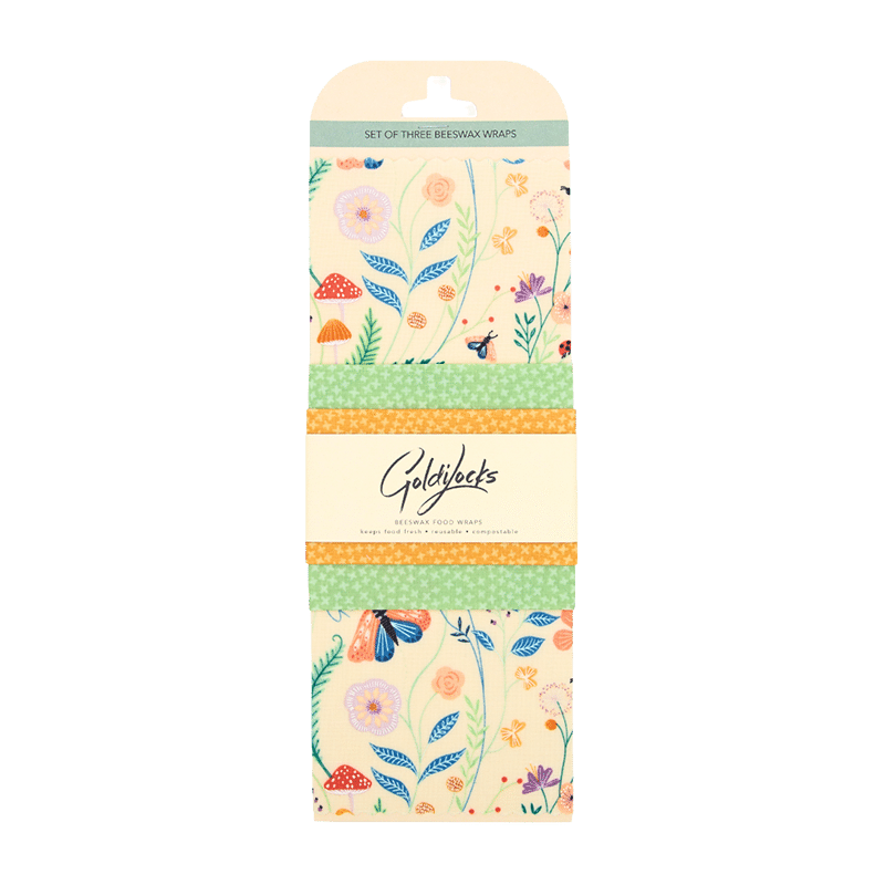 Beeswax Wraps Set 3x - Pollinators