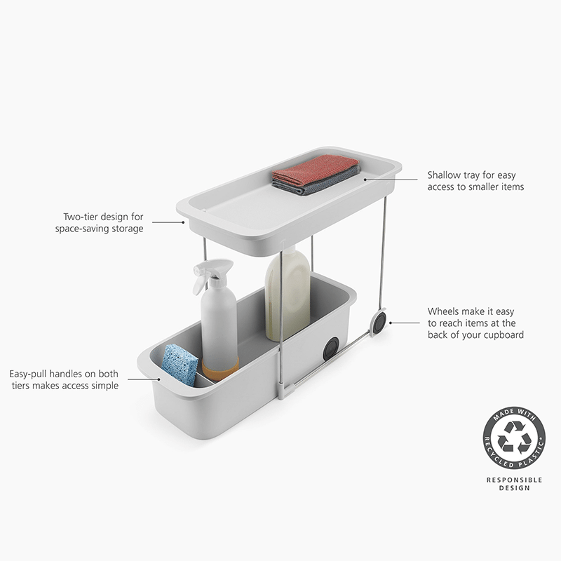 CupboardStore 2 Tier Storage Caddy