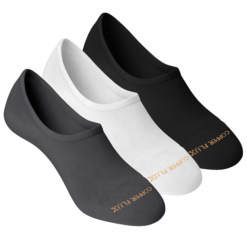 Copper Flux No Show Socks (3 Pack) 