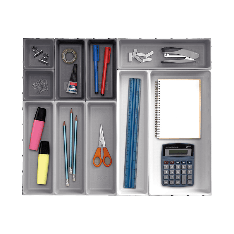 Blox 10 Piece Modular Drawer Organizer Set