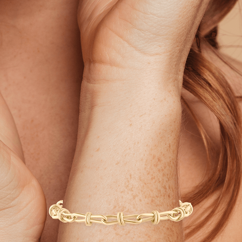Ringed Infinity Link Bracelet