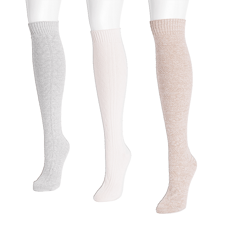 Women's 3 Pair Pack Knee High Socks
