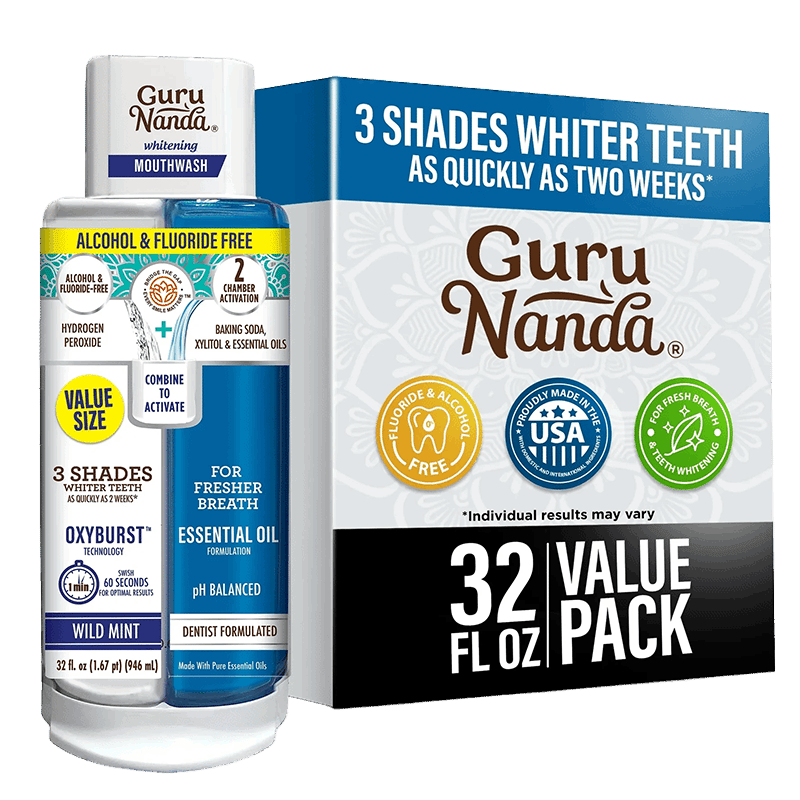 Dual Barrel Oxyburst Whitening Mouthwash, Value Size 