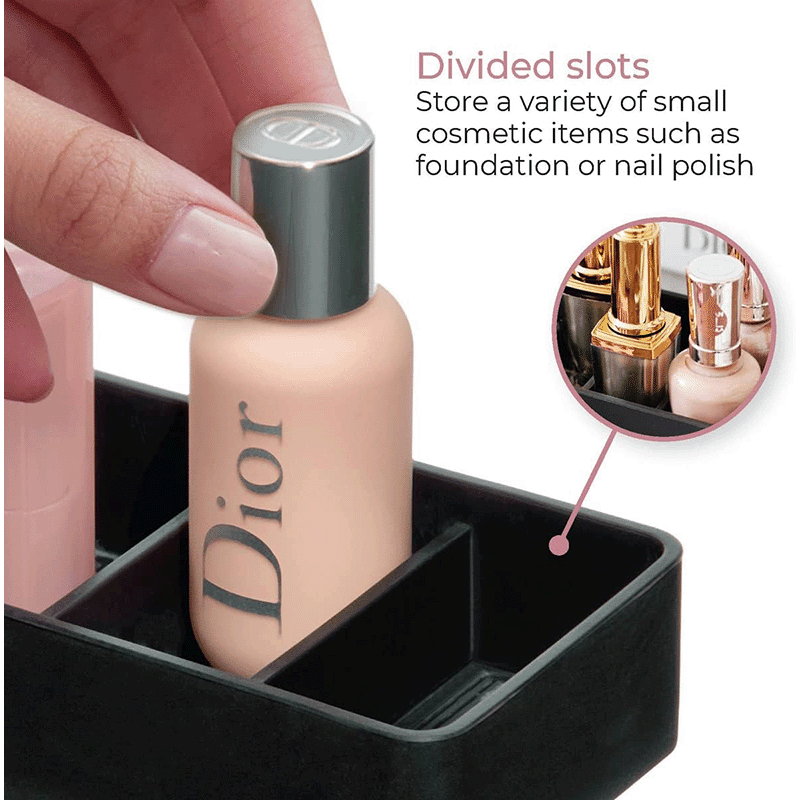 4 Slot Cosmetic Drawer Organizer (2 Pack)