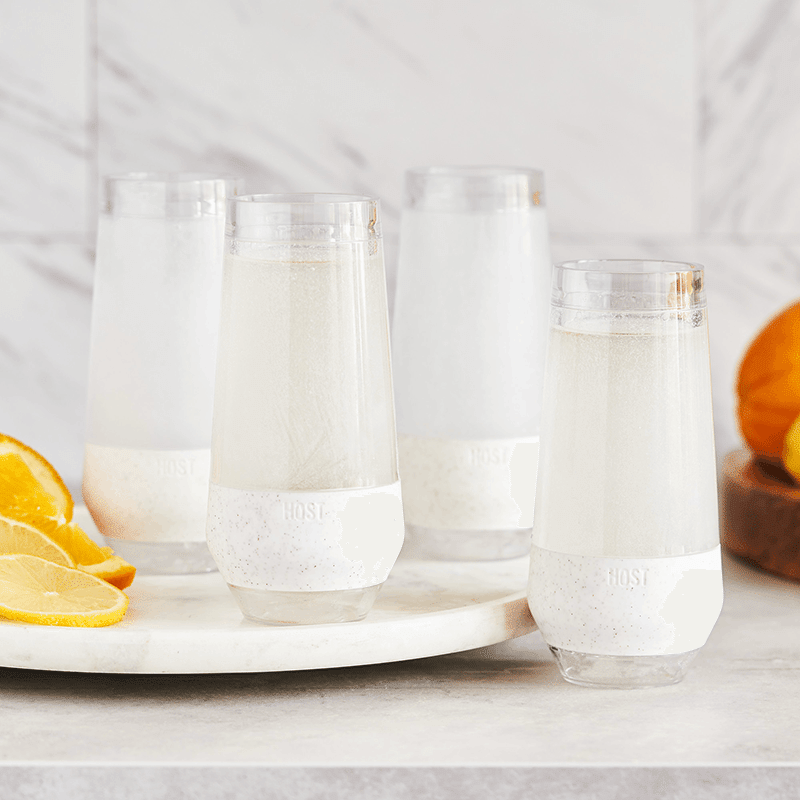 FREEZE Glitter Cooling Champagne Flute (Set of 4)