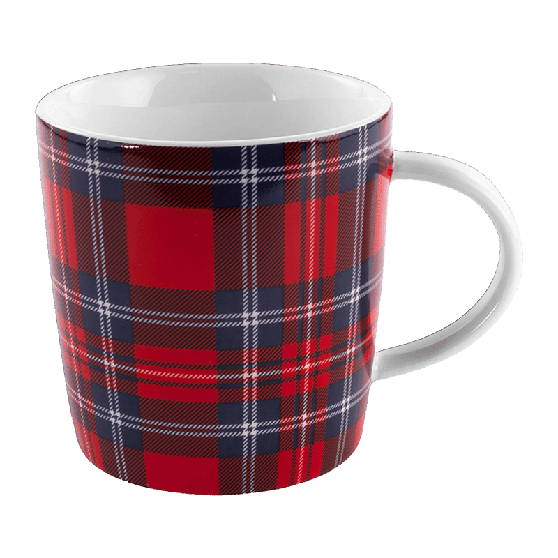 Ceramic Mug, Angie Plaid