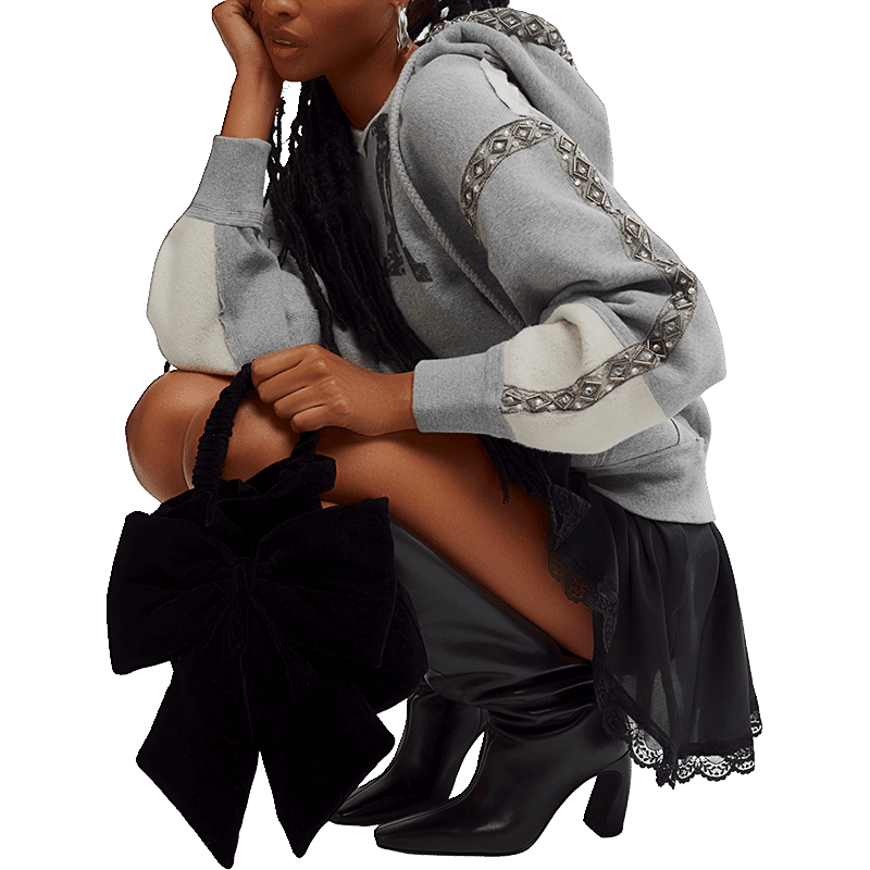 Belle Velvet Bow Bag