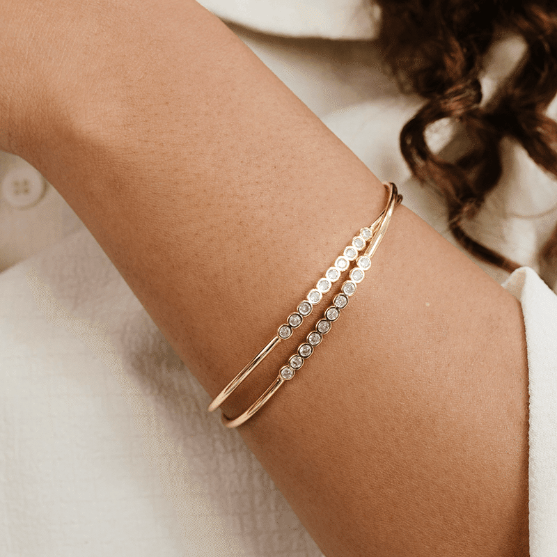 Double Take Crystal Cuff Set