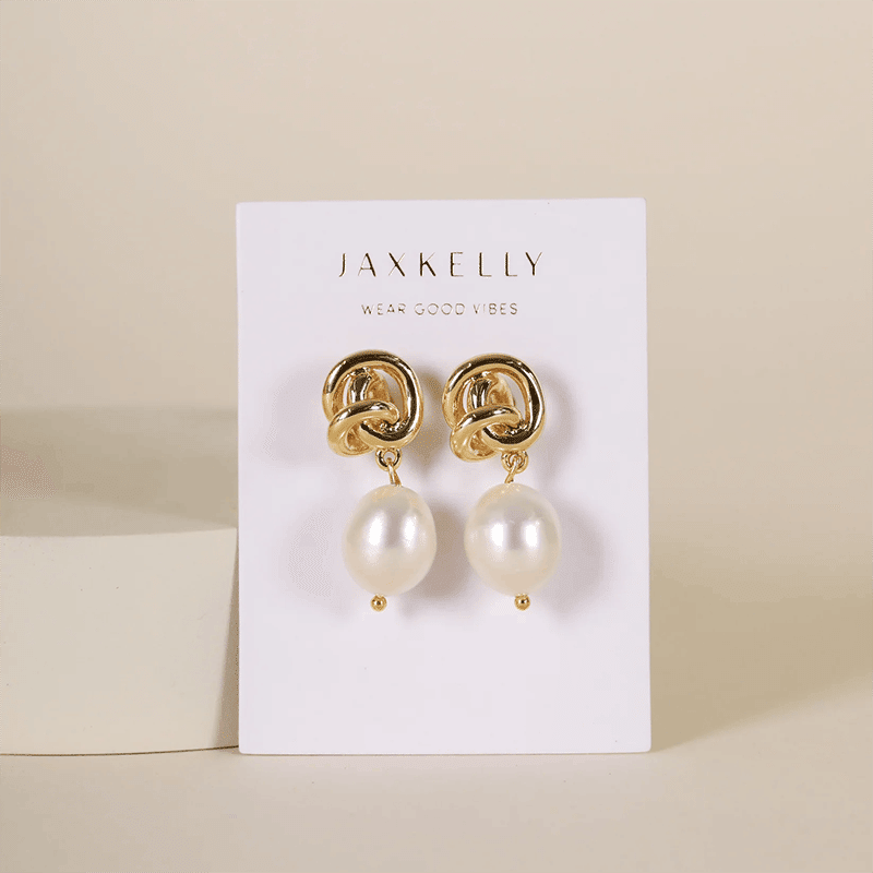 Pearl Knot Earrings 