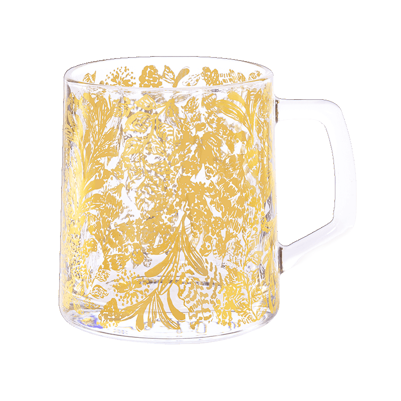 Glass Mug, Gold Calypso Coast